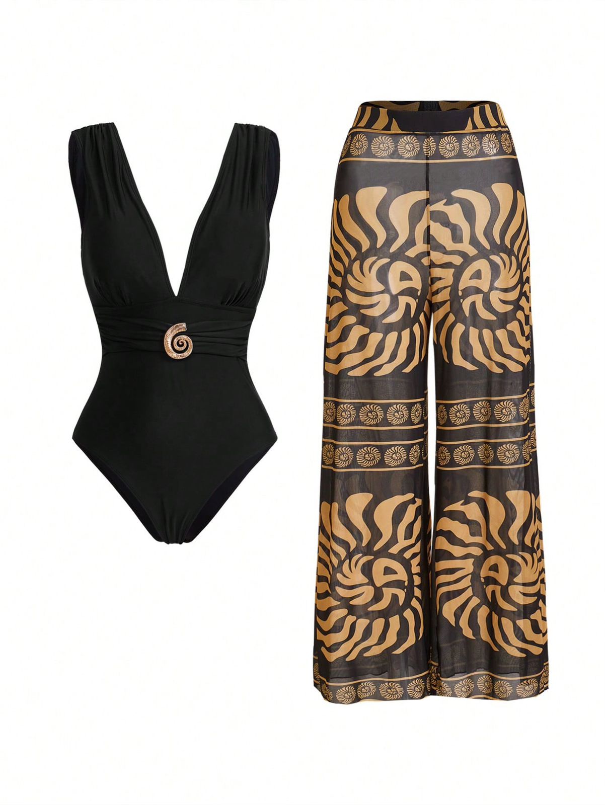 Vestido De Baño Con Salida Moorea