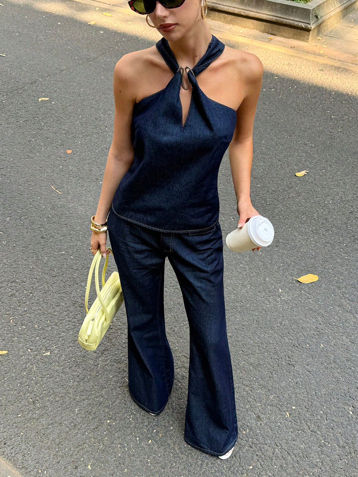 Conjunto Denim Flora 