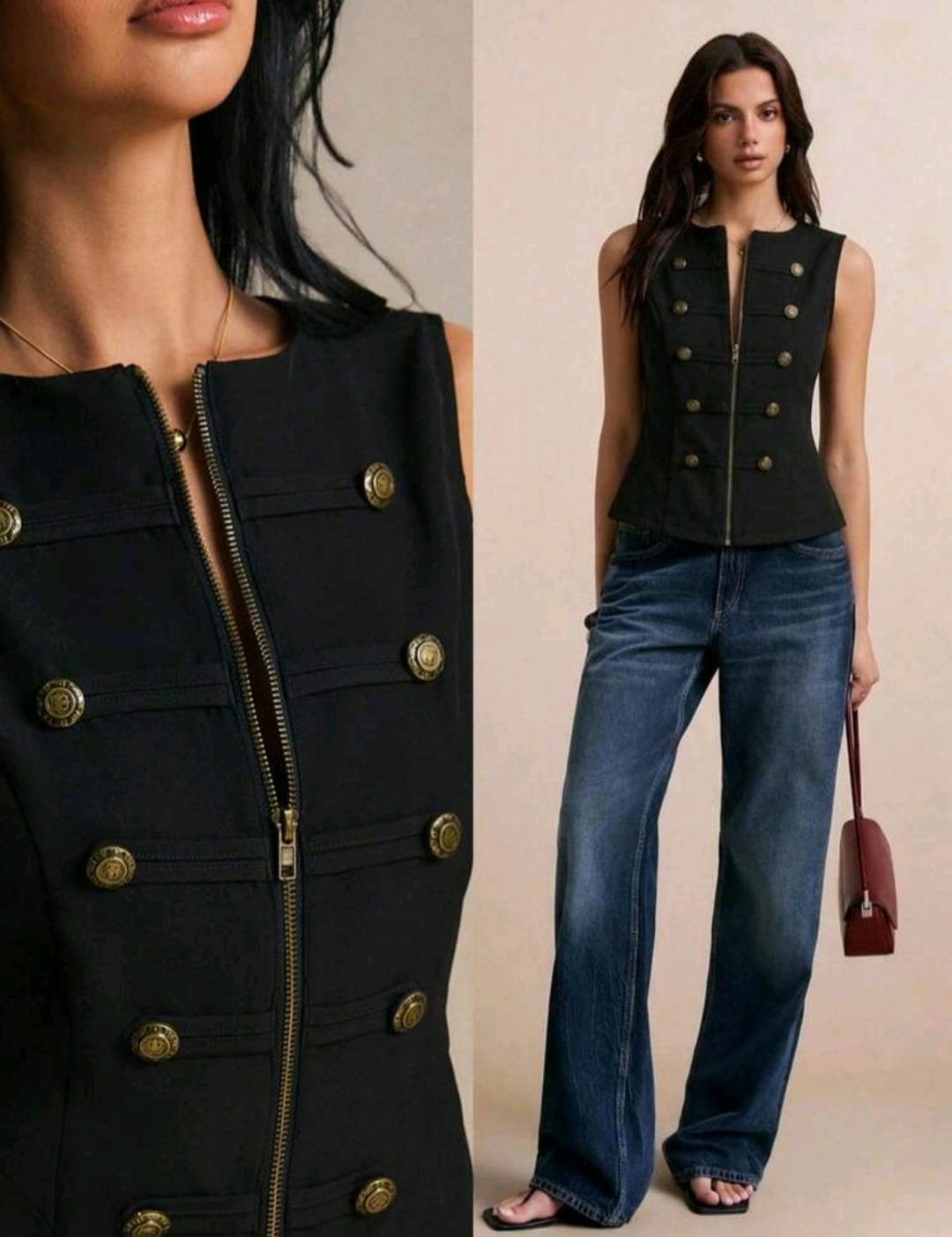 Blusa Tipo Chaleco Melissa
