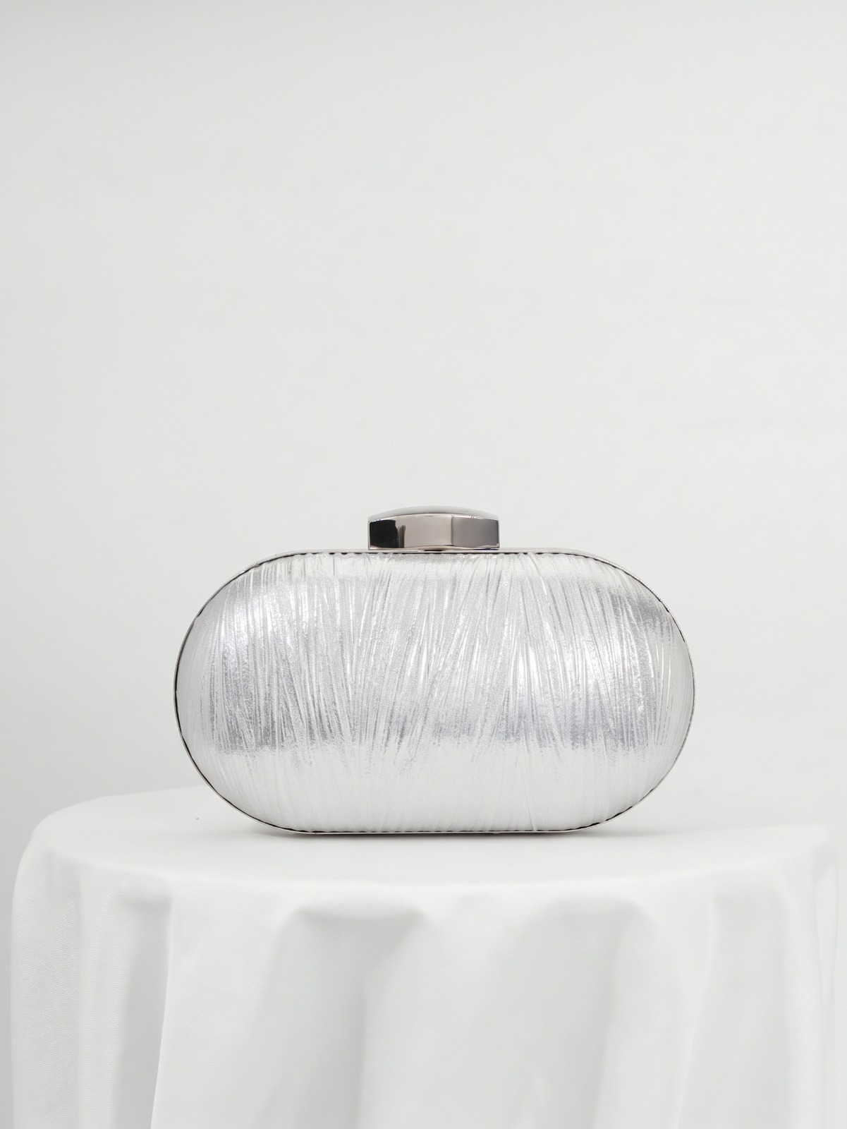 Cartera Perla Plateada